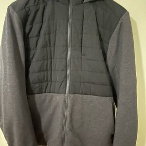 Lululemon Men's Black and Gray Jacket Size S EUC